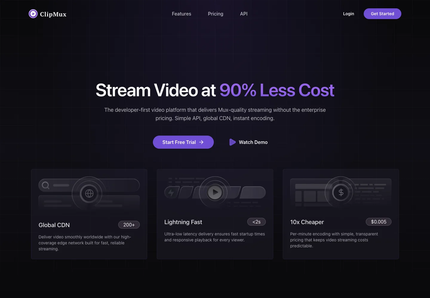 ClipMux public landing page