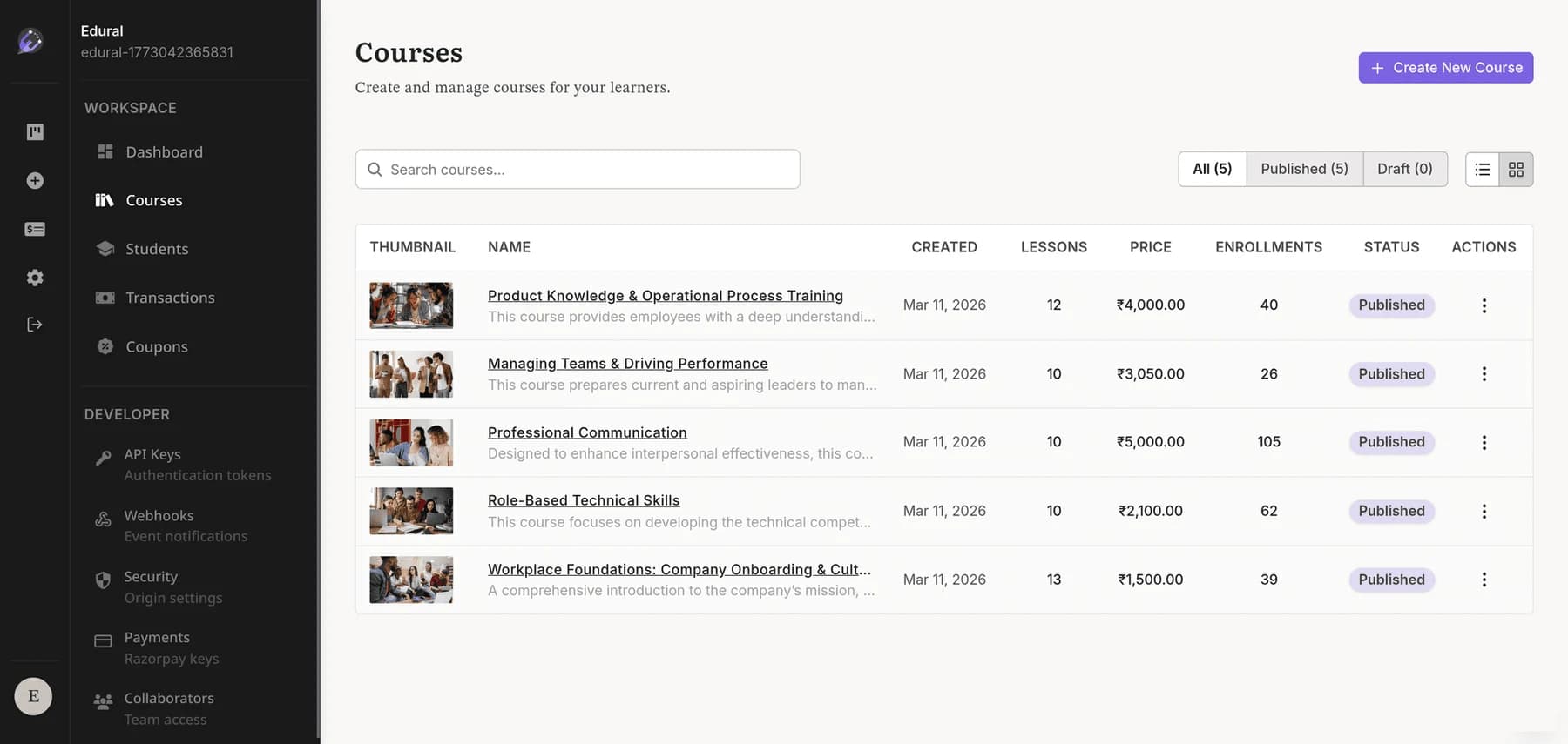 Edural course builder public preview
