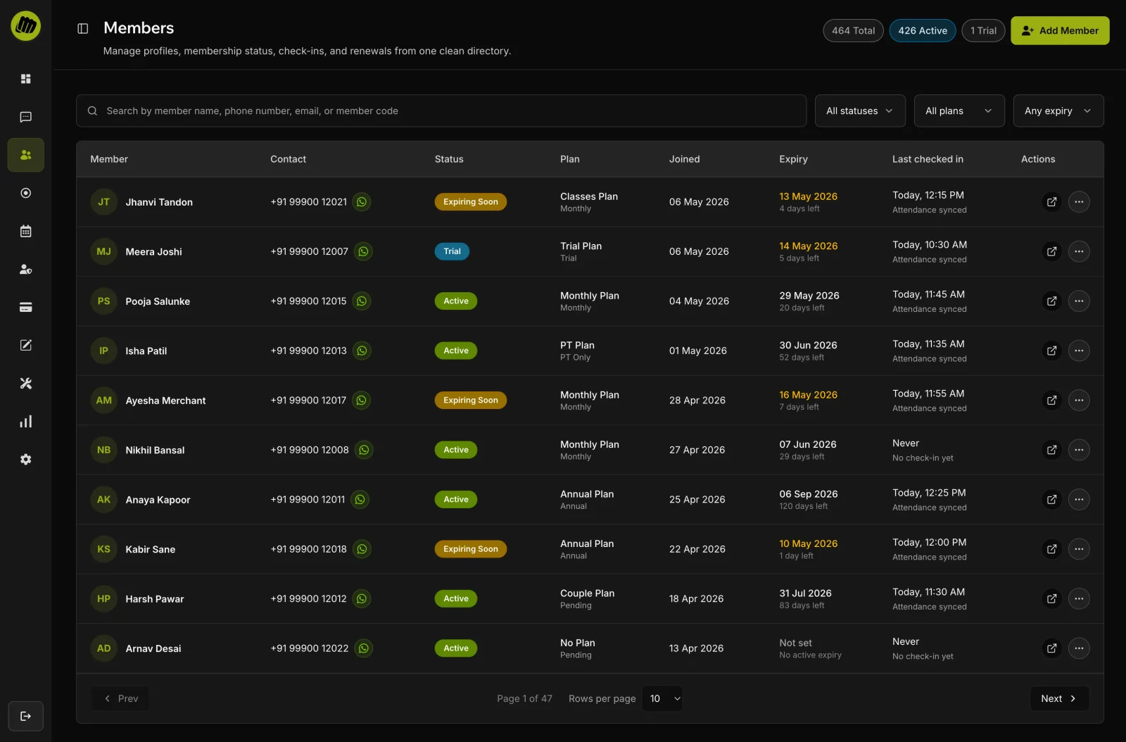 Fitence member directory public preview